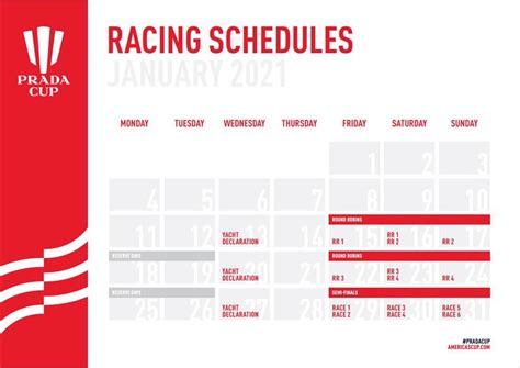 2021 prada cup schedule|prada cup racing schedule.